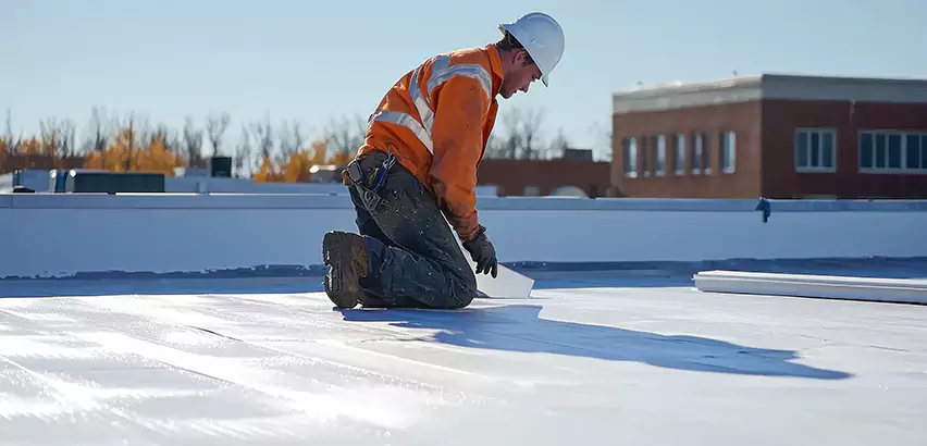 Flat Roof Drain Installation in Yonkers